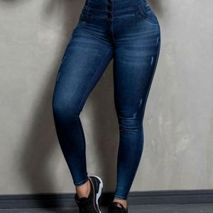 High waist stretch jeans